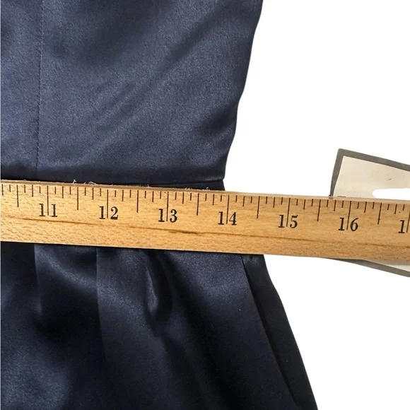 J. CREW 100% Silk Strapless Cocktail Sheath Mini Dress Blue. Size 6… - Picture 11 of 14